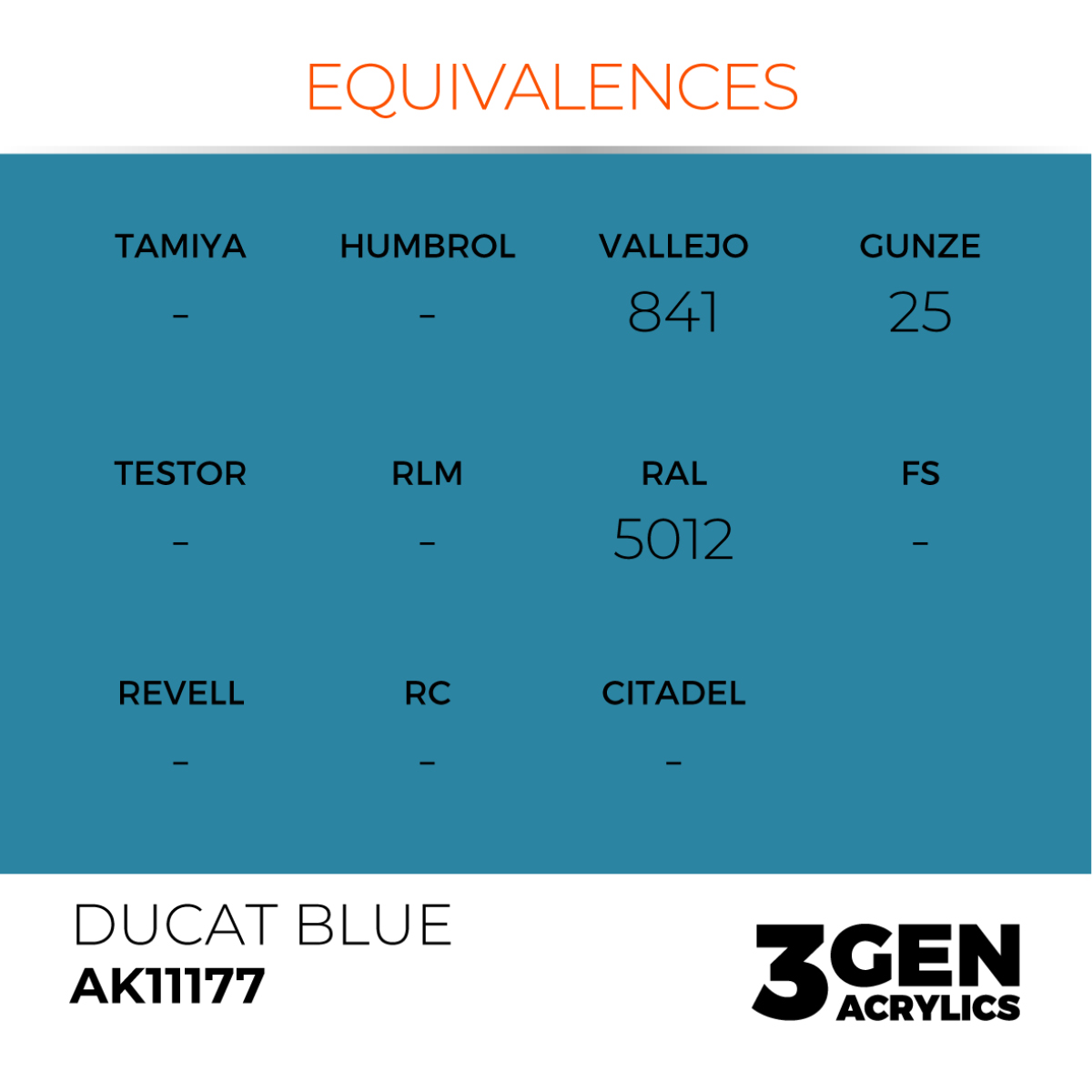 AK Interactive 3G Acrylic Paint: Ducat Blue - Standard