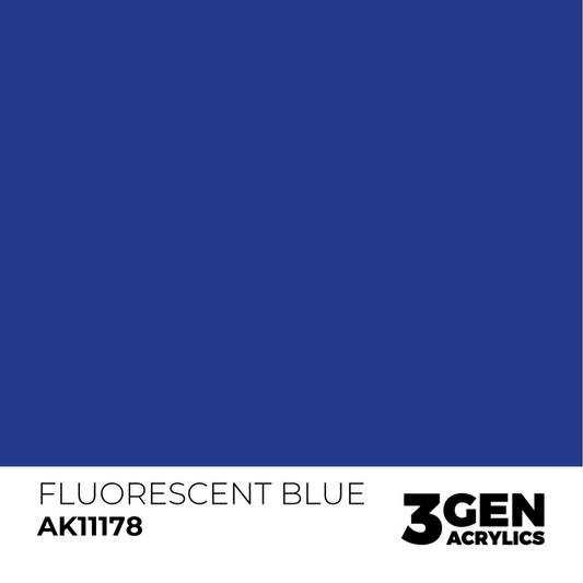 AK Interactive 3G Acrylic Paint: Fluorescent Blue - Standard