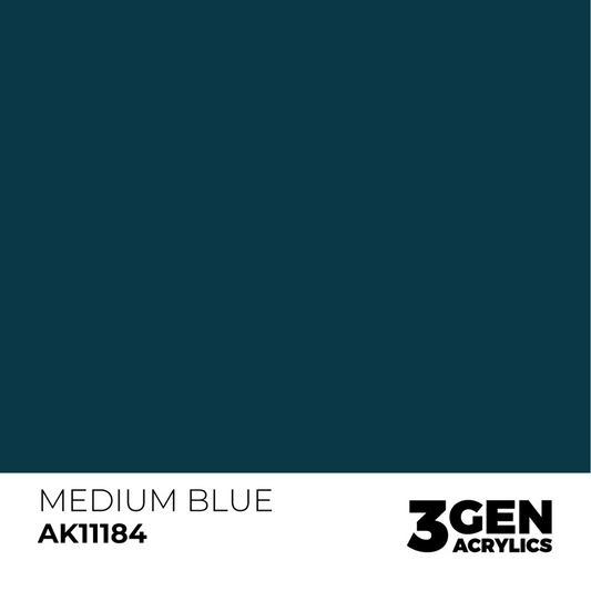 AK Interactive 3G Acrylic Paint: Medium Blue - Standard