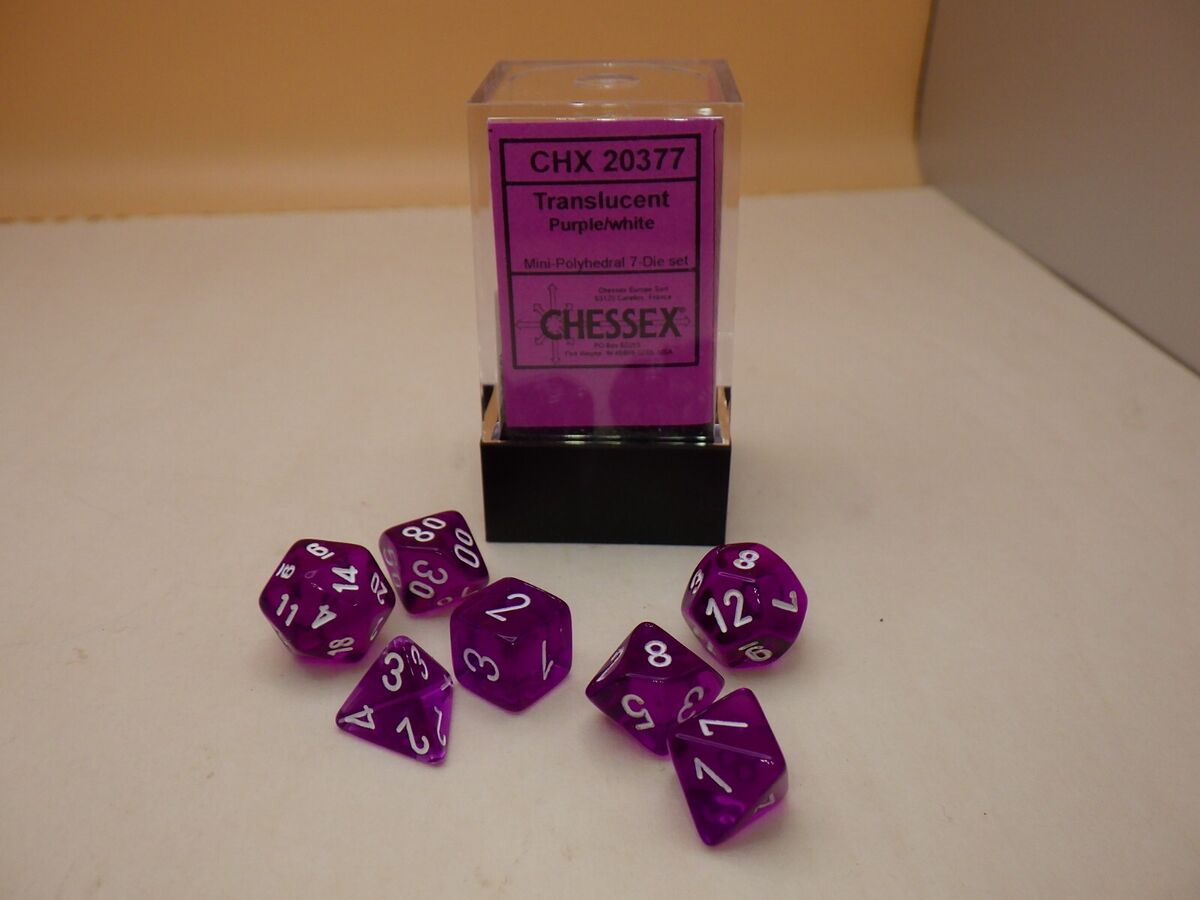 Chessex - Translucent Purple/White