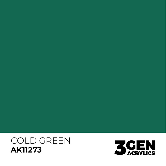 AK Interactive 3G Acrylic Paint: Cold Green - Color Punch