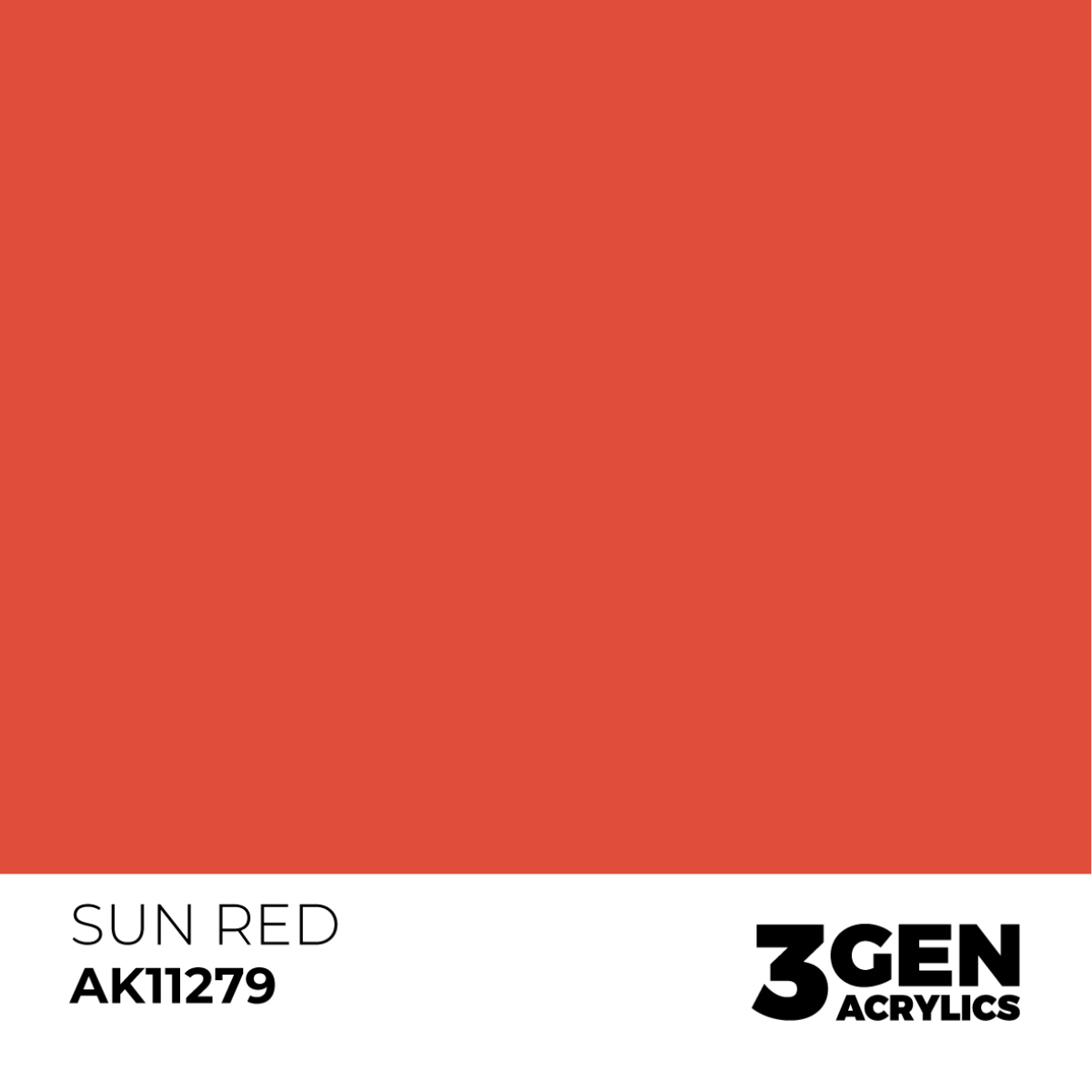 AK Interactive 3G Acrylic Paint: Sun Red - Color Punch