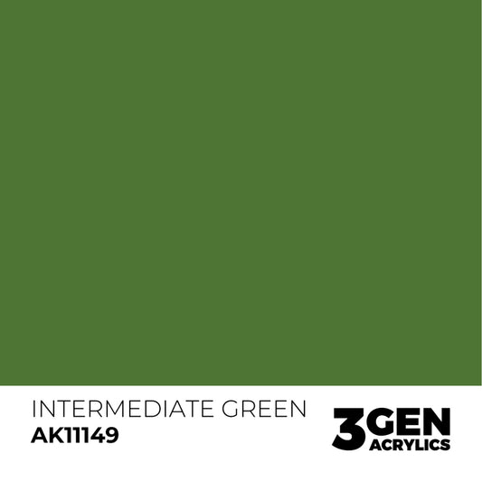 AK Interactive 3G Acrylic Paint: Intermediate Green – Standard