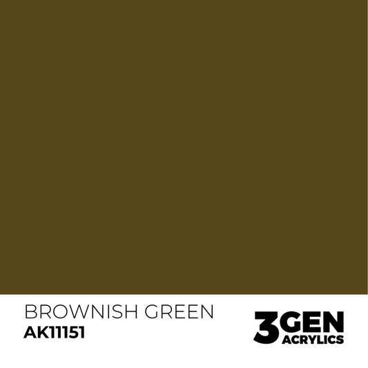 AK Interactive 3G Acrylic Paint: Brownish Green – Standard
