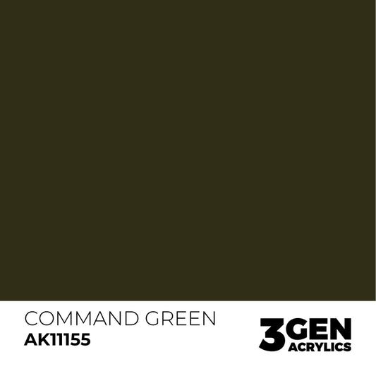 AK Interactive 3G Acrylic Paint: Command Green – Standard