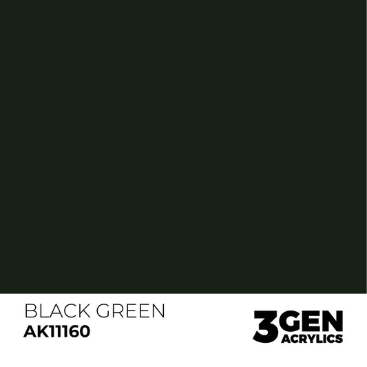 AK Interactive 3G Acrylic Paint: Black Green – Standard