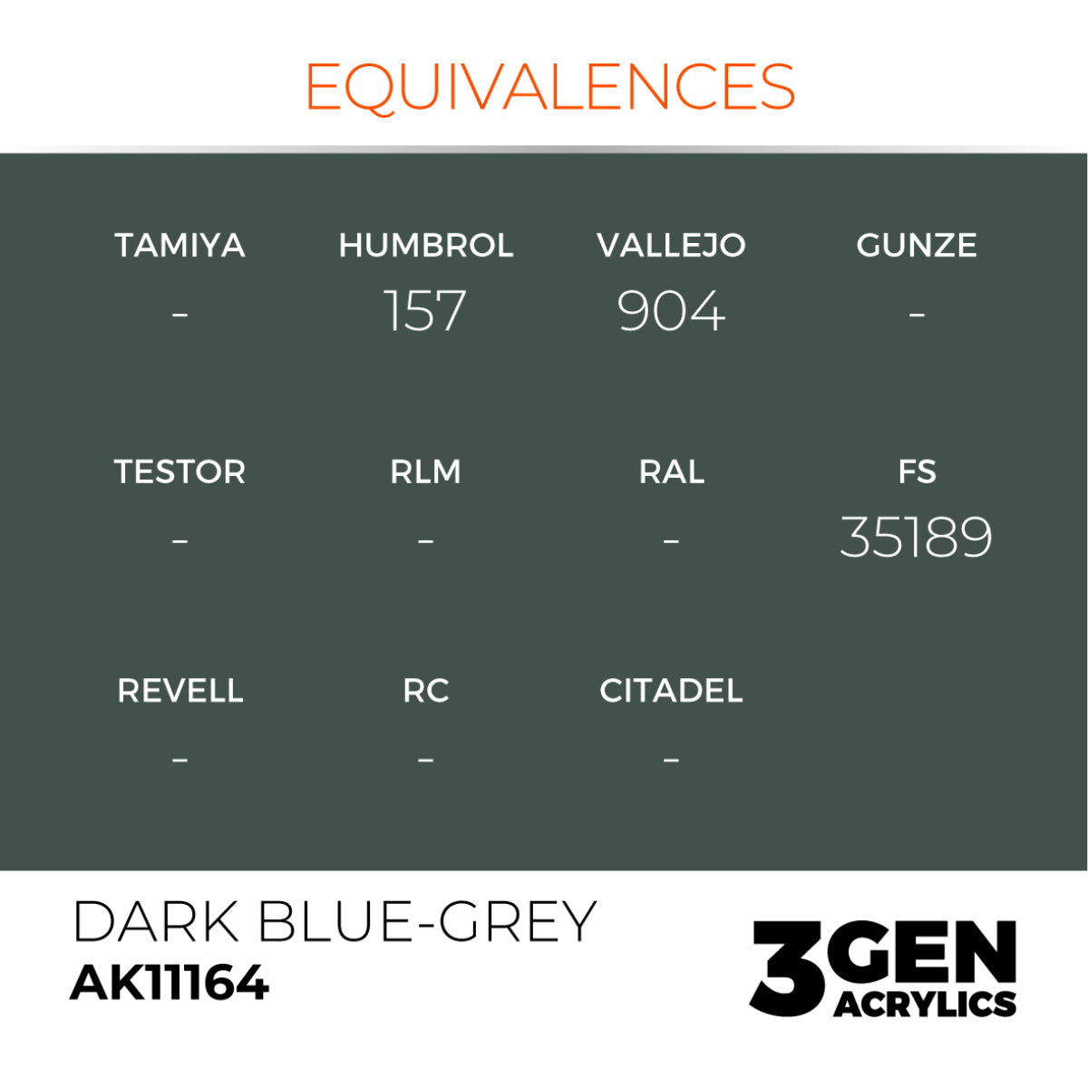 AK Interactive 3G Acrylic Paint: Dark Blue Grey – Standard