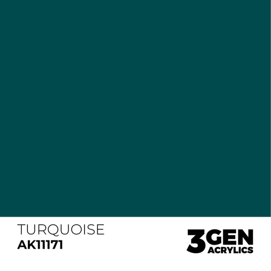 AK Interactive 3G Acrylic Paint: Turquoise– Standard
