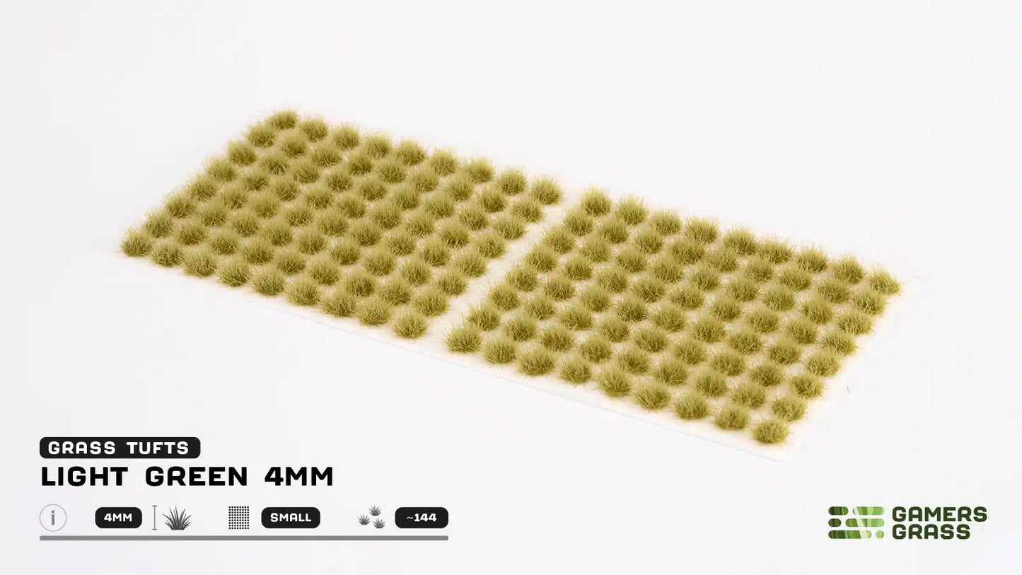 Gamers Grass: Light Green 4mm Grass Small Tufts
