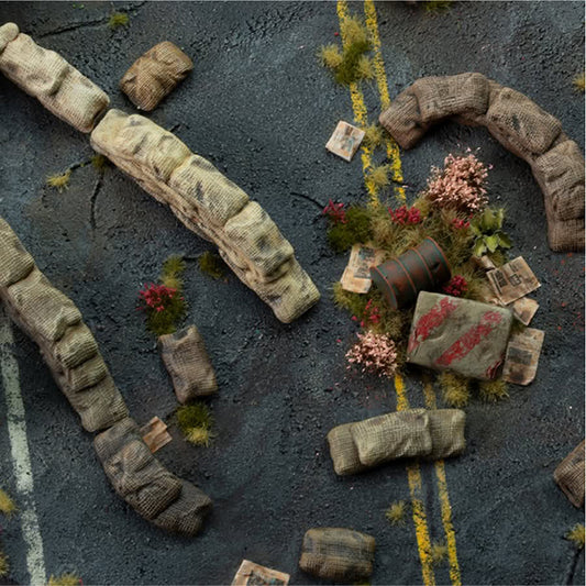 Gamers Grass Sandbag Barricades Basing Bits