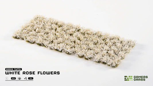 Gamers Grass: White Rose Flower Tufts