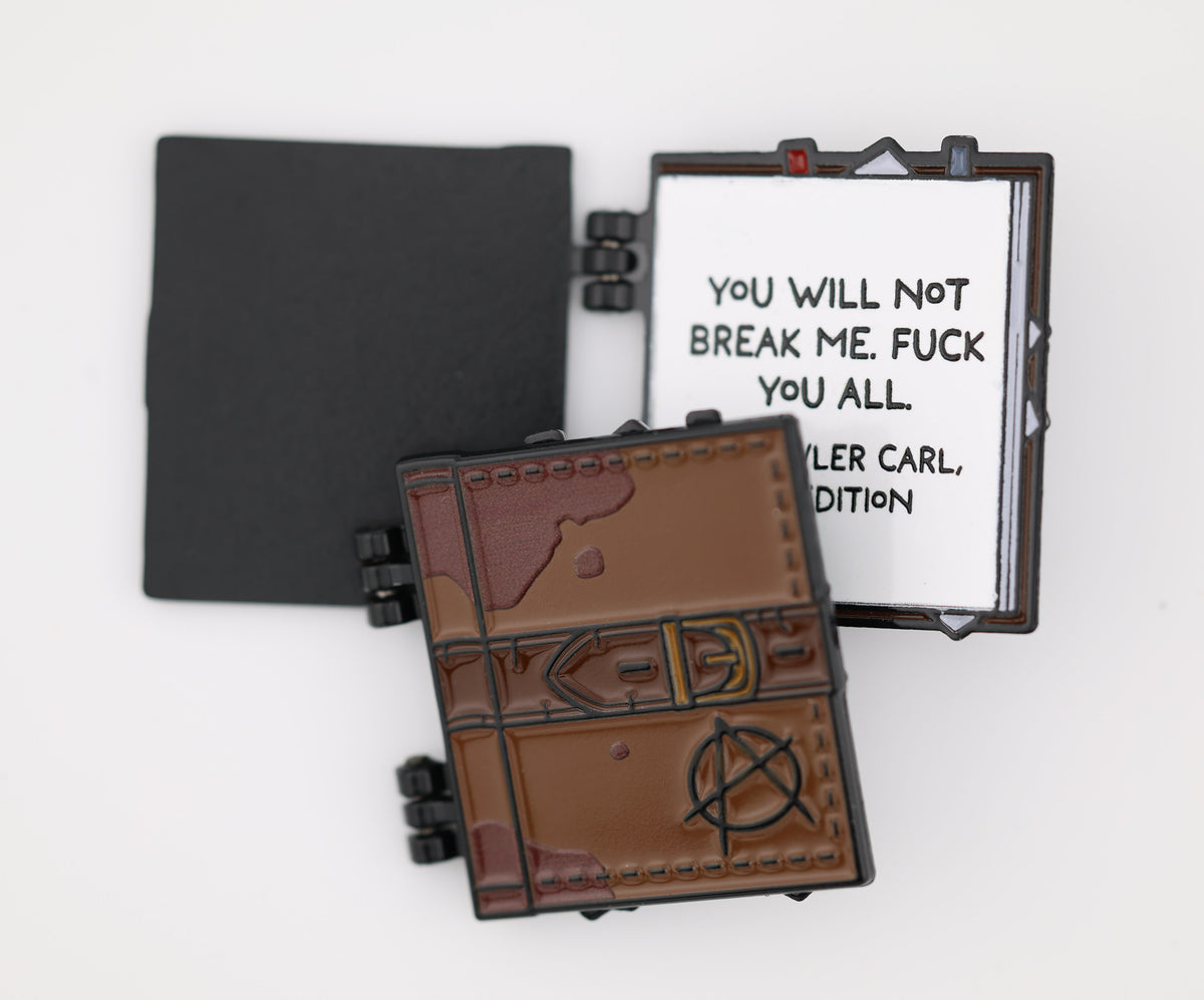 DUNGEON CRAWLER CARL: DUNGEON ANARCHIST'S COOKBOOK - ENAMEL PIN