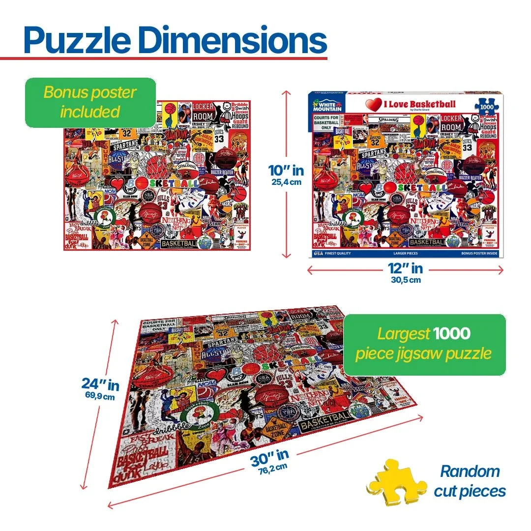 White Mountain Puzzle - I Love Basketball