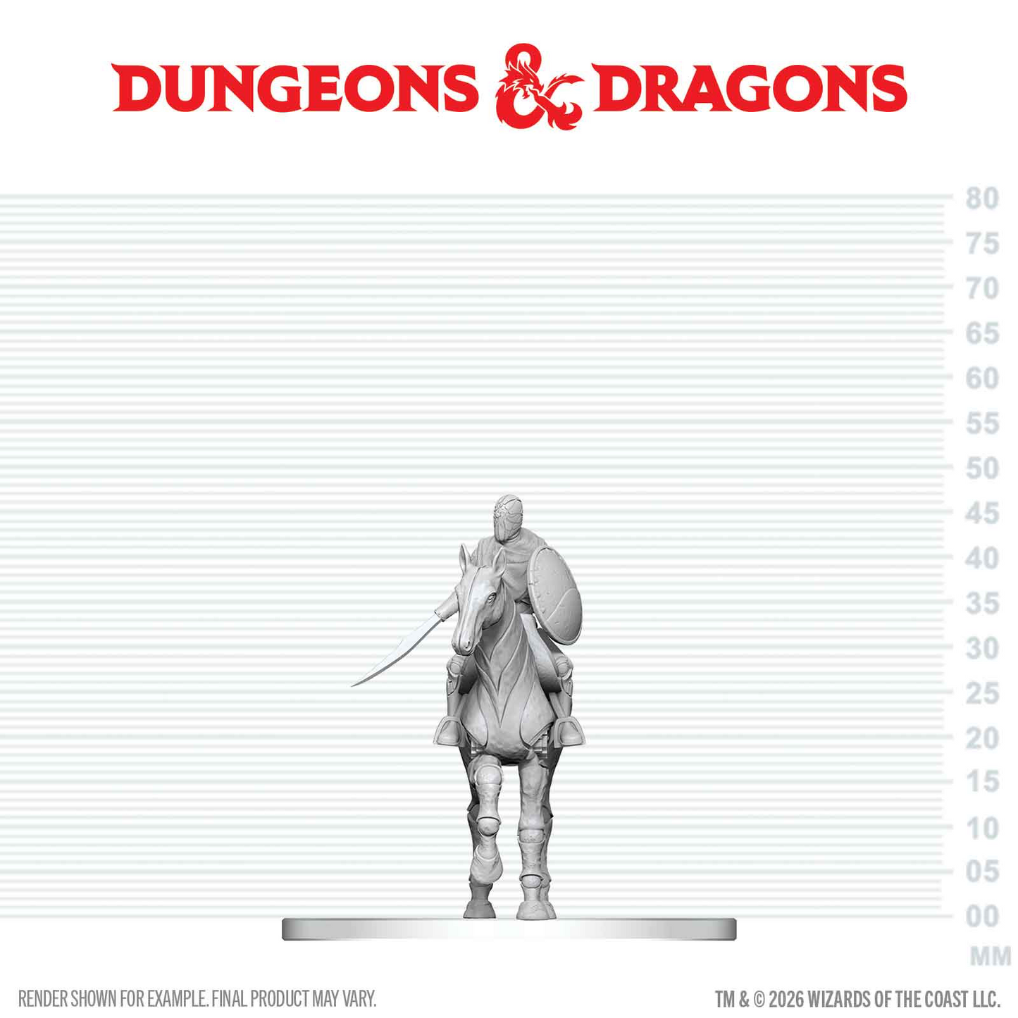 D&D Nolzur's Marvelous Miniatures: Nimblewright Steed with Rider