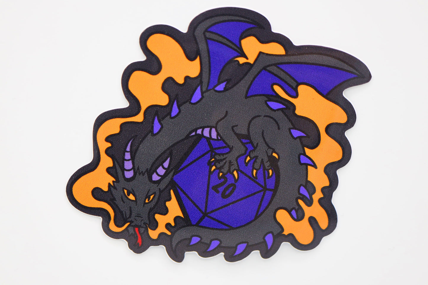 DICE DRAGON STICKER - SMOKE