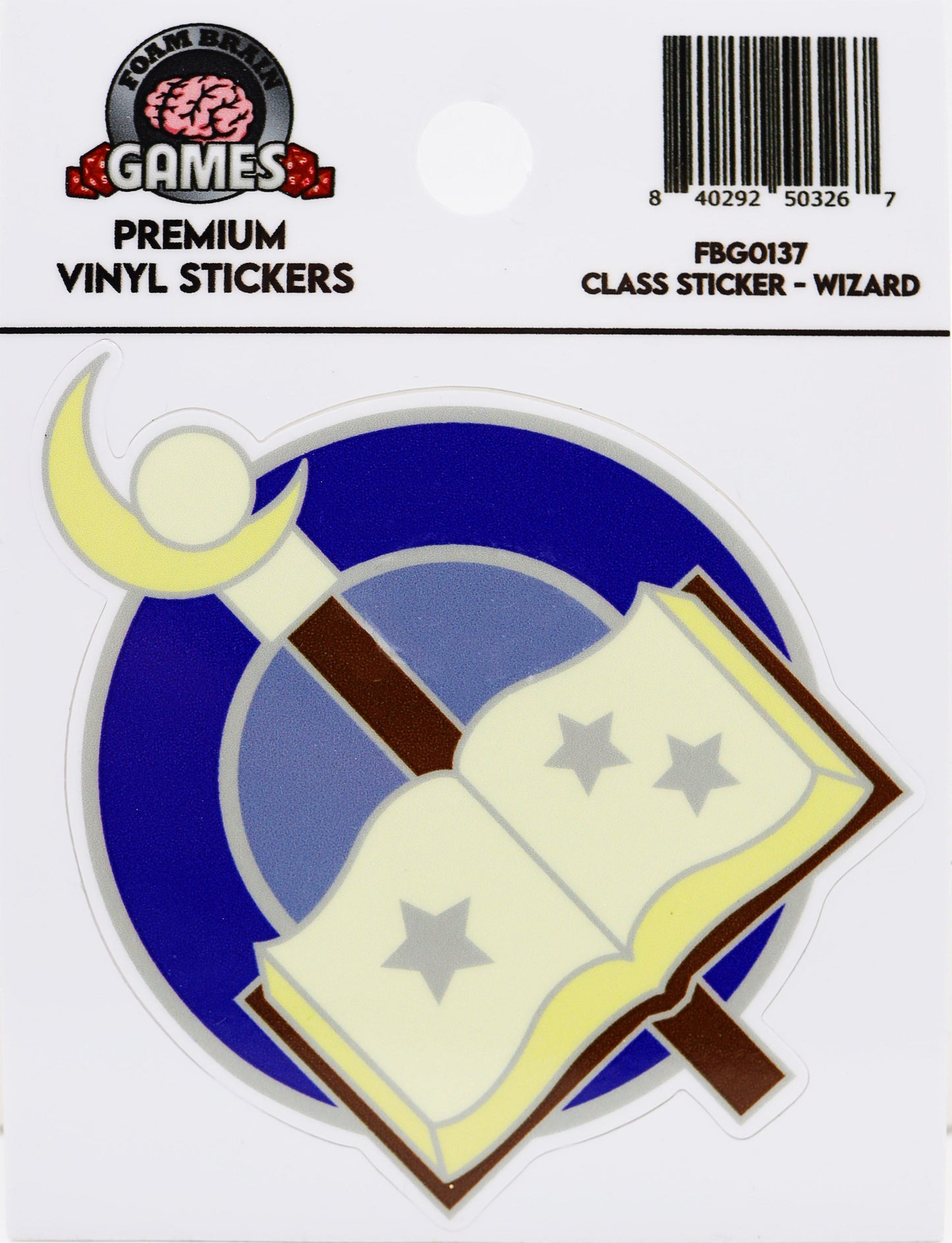 Foam Brain - CLASS STICKER, WIZARD