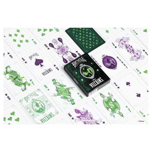 Playing Cards: Bicycle: Villians Green/Purple Mix