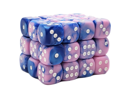Old School 36ct 12mm D6 Dice Set: Vorpal - Blue & Pink