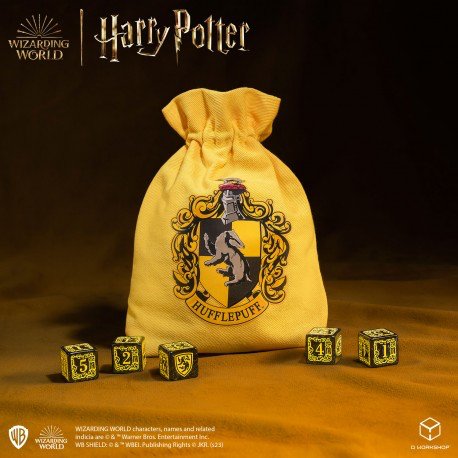Harry Potter: Hufflepuff Dice and Pouch Set