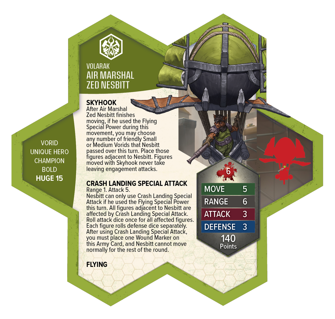 Heroscape: Air Marshal Zed Nesbitt Army Expansion