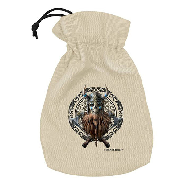 Dice Pouch: Anne Stokes Viking Skull