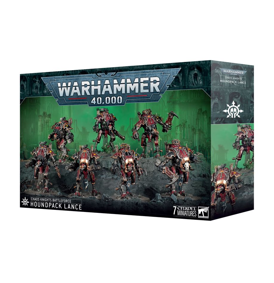 Warhammer 40K - Chaos Knights, Houndpack Lance Battleforce Box Set