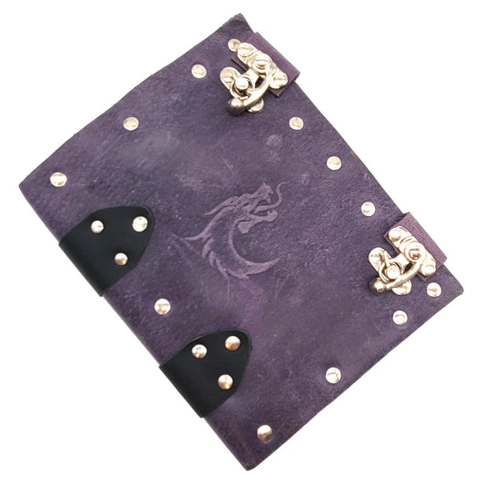 Old School Dice: Adventure Journal 7x5 - Purple Leather