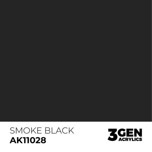 AK Interactive 3G Acrylic Paint: Smoke Black - Standard