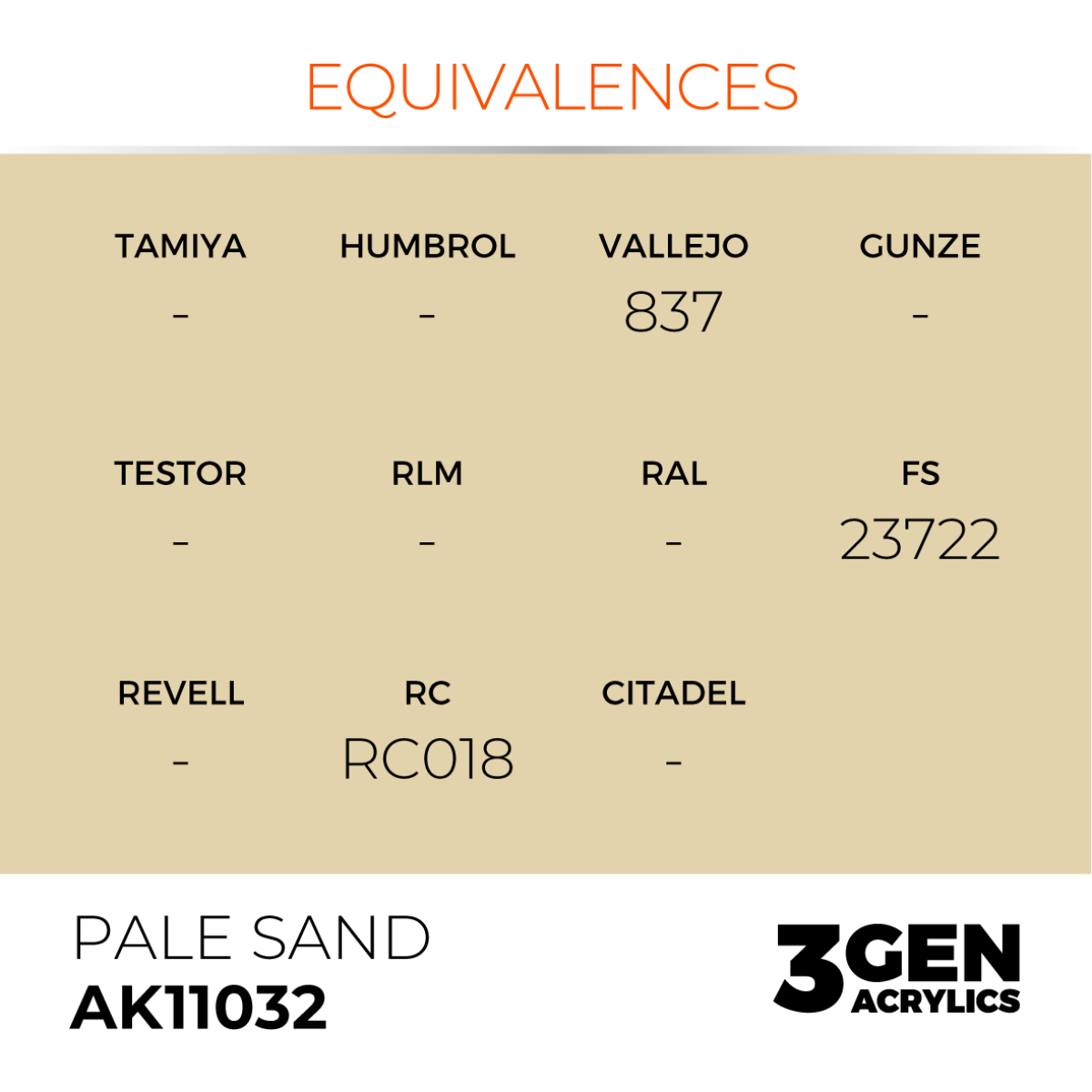 AK Interactive 3G Acrylic Paint: Pale Sand - Standard