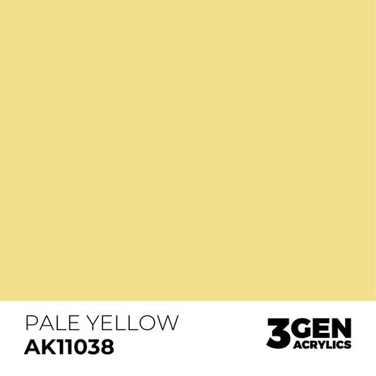 AK Interactive 3G Acrylic Paint: Pale Yellow - Standard
