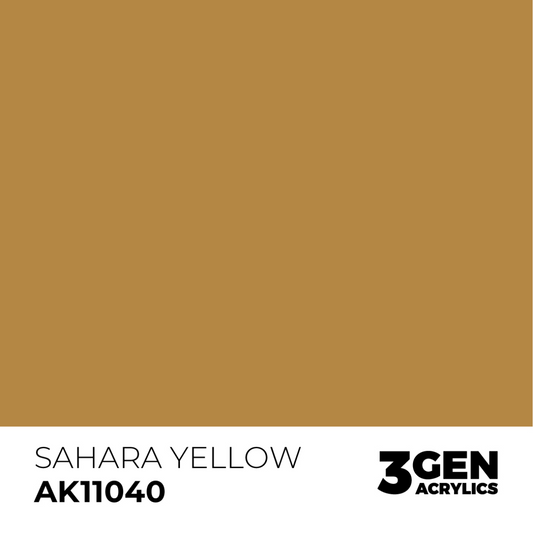 AK Interactive 3G Acrylic Paint: Sahara Yellow - Standard