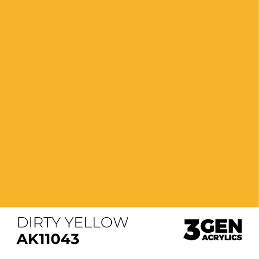 AK Interactive 3G Acrylic Paint: Dirty Yellow - Standard