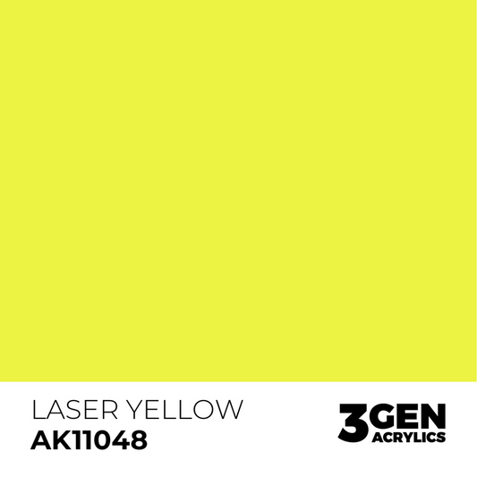 AK Interactive 3G Acrylic Paint: Laser Yellow - Standard