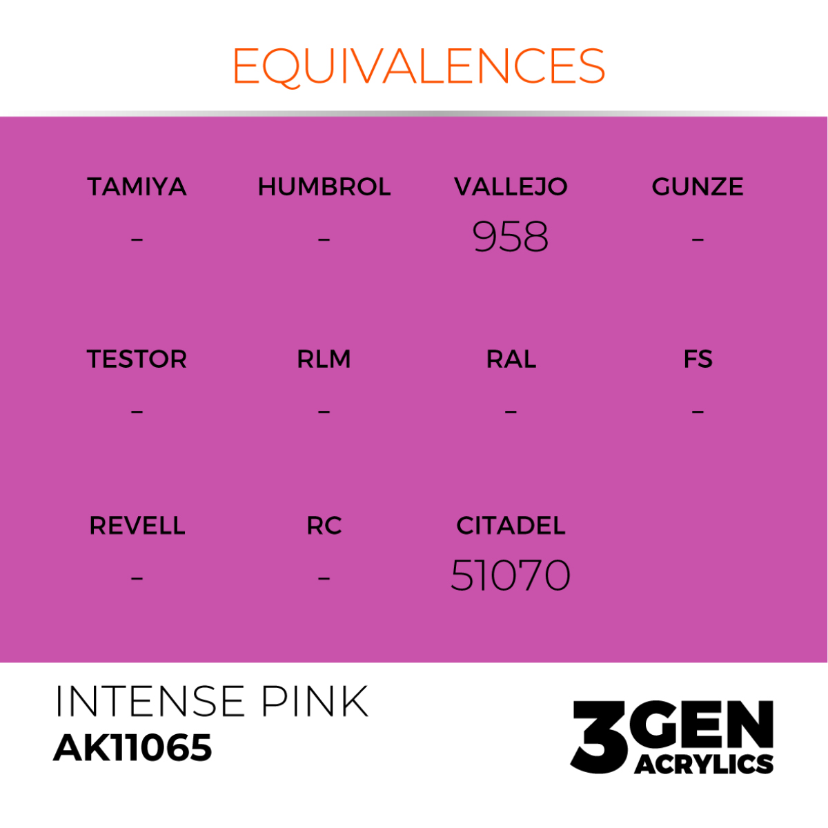 AK Interactive 3G Acrylic Paint: Intense Pink - Intense