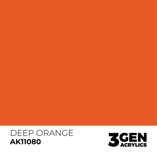 AK Interactive 3G Acrylic Paint: Deep Orange - Intense