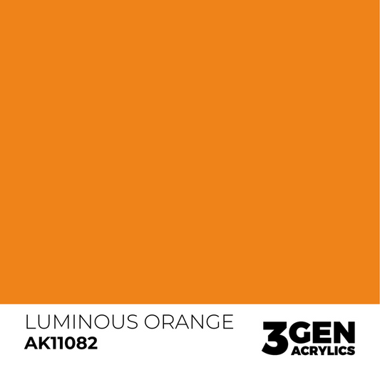 AK Interactive 3G Acrylic Paint: Luminous Orange - Standard