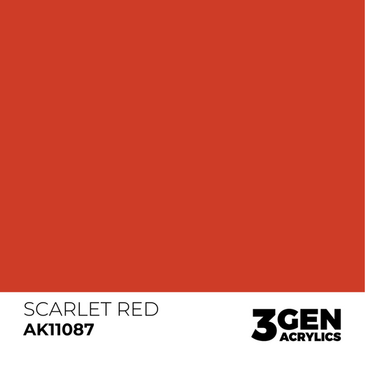 AK Interactive 3G Acrylic Paint: Scarlet Red - Standard