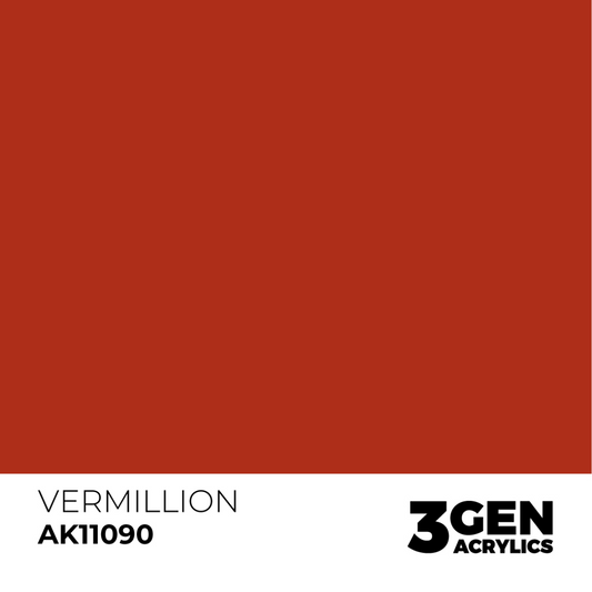 AK Interactive 3G Acrylic Paint: Vermillion - Standard