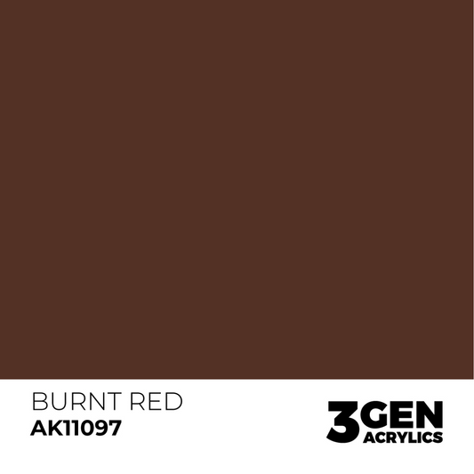 AK Interactive 3G Acrylic Paint: Burnt Red - Standard