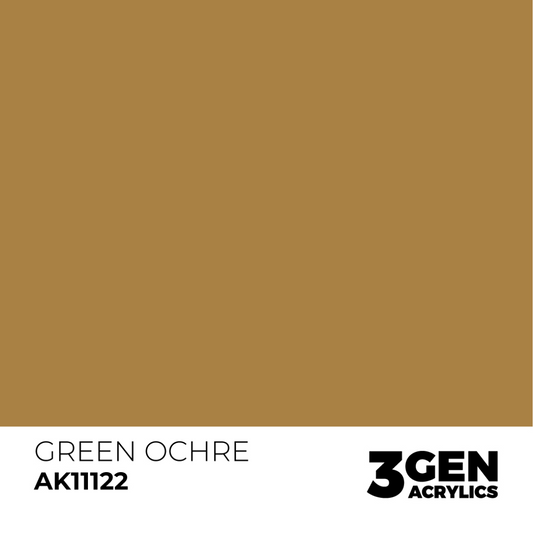 AK Interactive 3G Acrylic Paint: Green Ochre - Standard
