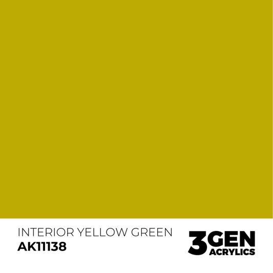 AK Interactive 3G Acrylic Paint: Interior Yellow Green – Standard