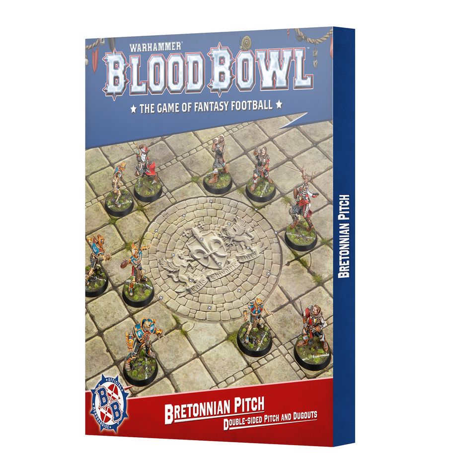 Blood Bowl - Bretonnian Pitch: Double-sided Pitch and Dugouts