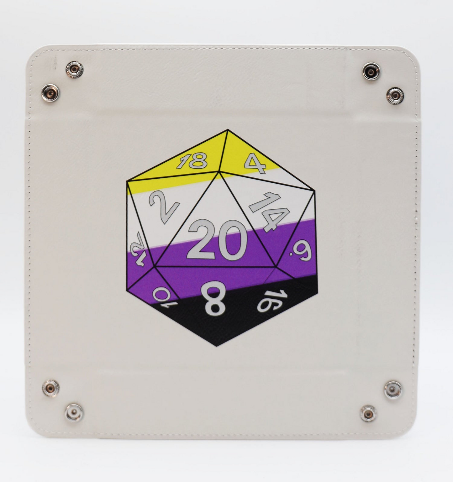 Foam Brain - Pride D20 Snap Tray: Nonbinary