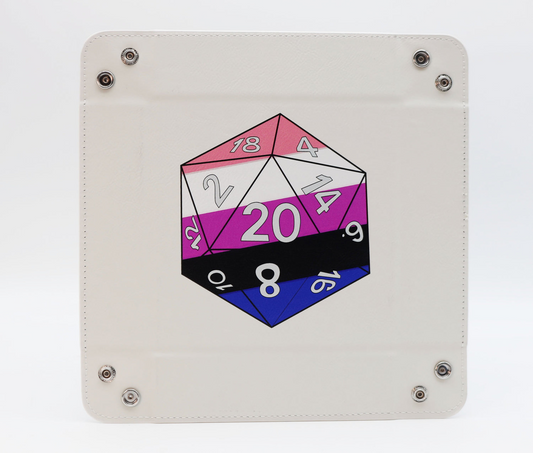 Foam Brain - Pride D20 Snap Tray: Genderfluid