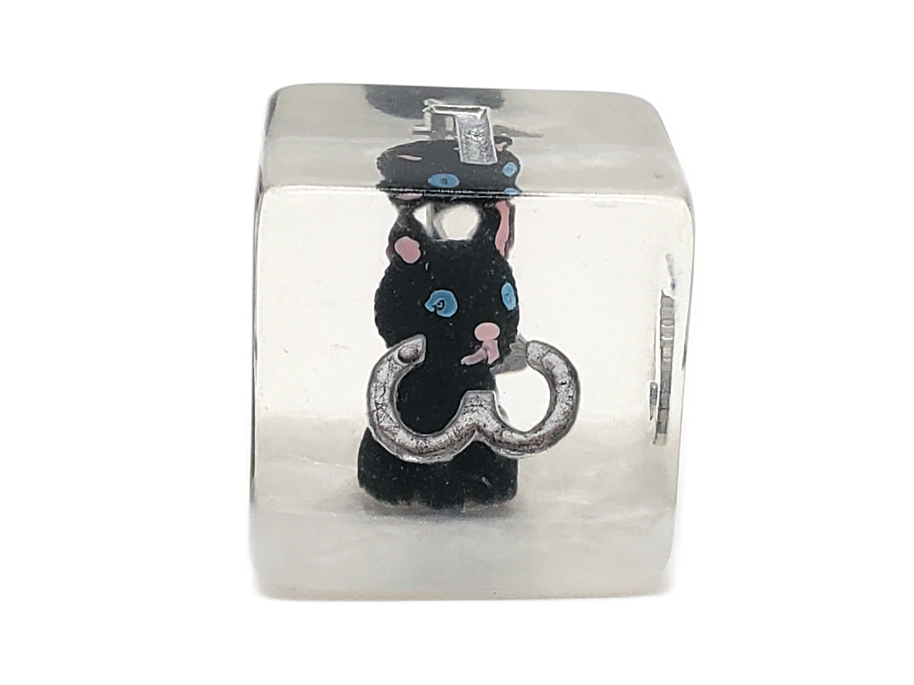 7 Piece DnD RPG Dice Set: Animal Kingdom - Cat - Black