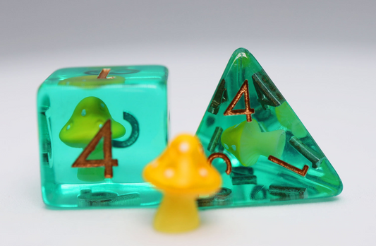 Foam Brain - Yellow Mushroom RPG Dice Set