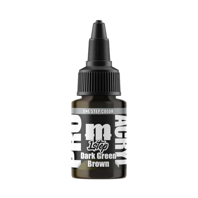 Monument Hobbies - Pro Acryl 1-Step Paint: Dark Green Brown