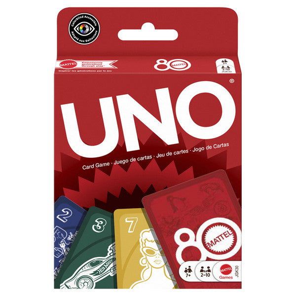 UNO: Mattell 80th Anniversary Ruby Red