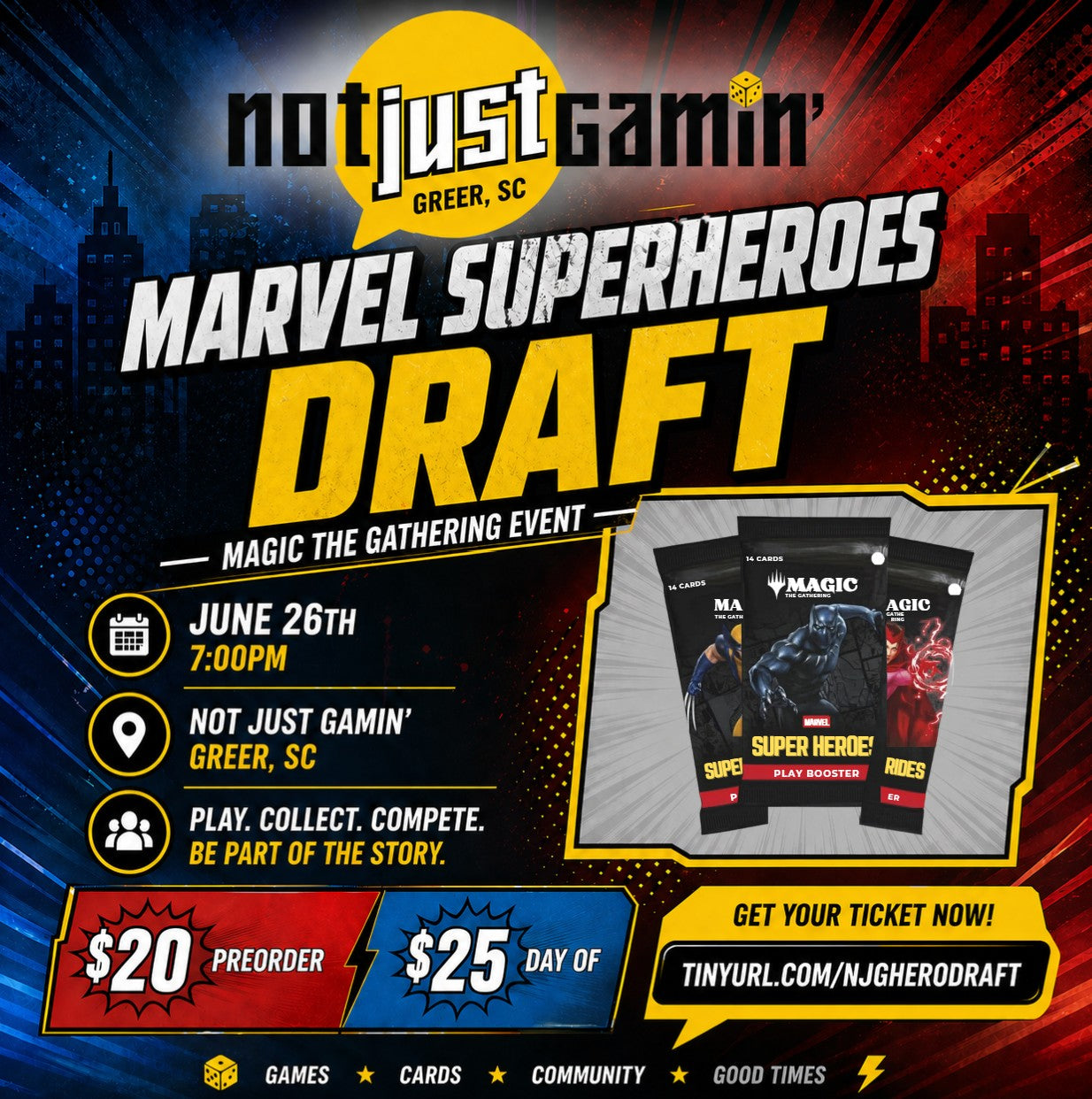 Magic the Gathering, Marvel Superheroes Draft Celebration