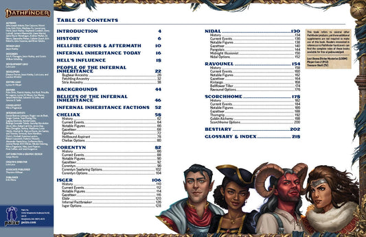 Pathfinder 2E Lost Omens: Cheliax Infernal Inheritance (HC)
